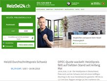 Tablet Screenshot of heizoel24.ch